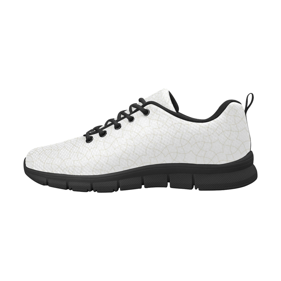 arabic white pattern Men's Sneaker Shoes