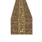 Egypt Hieroglyphics Pattern Print Design 03 Table Runner