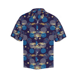 Blue japanese pattern cloud wave flower Men's All Over Print Hawaiian Shirt