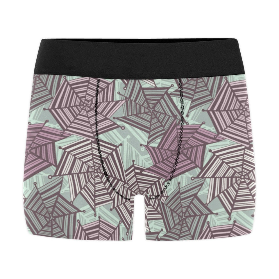 Spider web cobweb design color pattern Men's All Over Print Boxer Briefs Men's Underwear