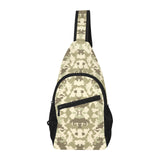 Light Green camouflage pattern All Over Print Chest Bag