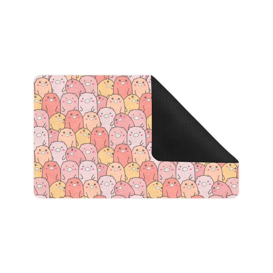 Pig Pattern Print Design 04 Doormat