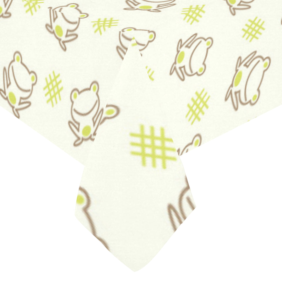 Cute cartoon frog baby pattern Tablecloth