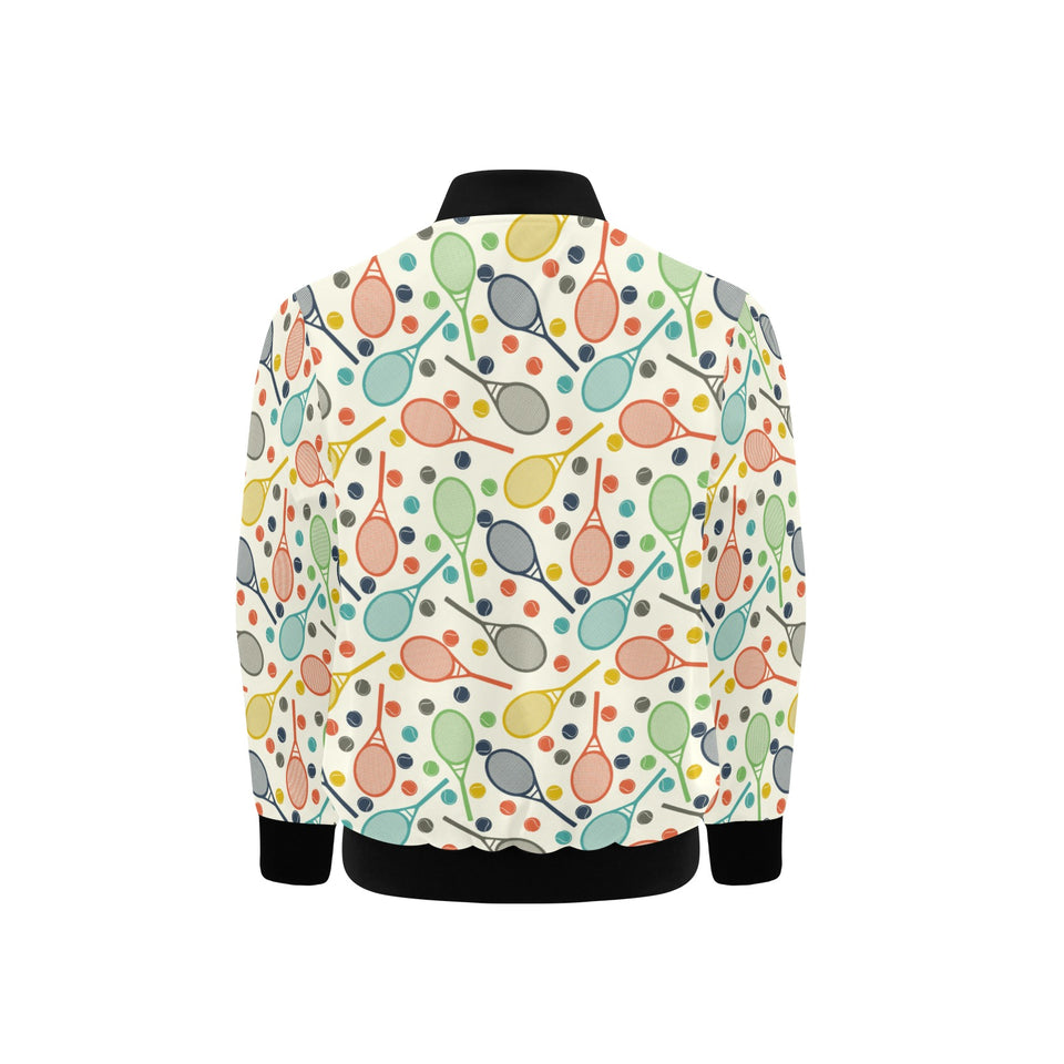Tennis Pattern Print Design 03 Kids' Boys' Girls' Bomber Jacket