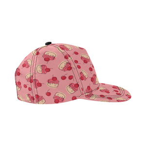 Cake cherry pattern All Over Print Snapback Cap