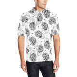 Hand drawn french fries pattern Men's All Over Print Polo Shirt