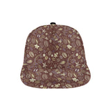 Coffee bean flower pattern All Over Print Snapback Cap