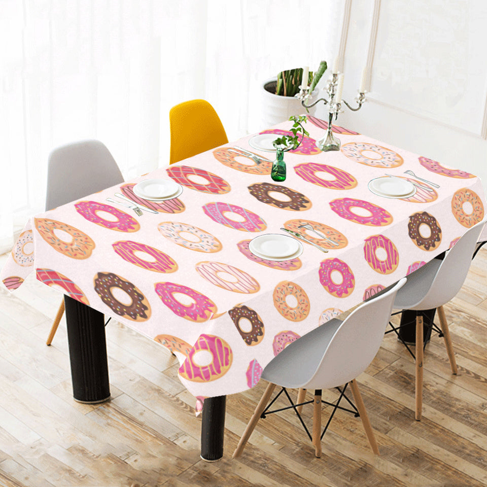 Colorful donut pattern Tablecloth