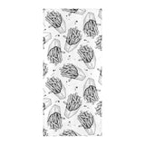 Hand drawn french fries pattern Beach Towel