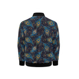 Beautiful peacock feather pattern Kids' Boys' Girls' Bomber Jacket