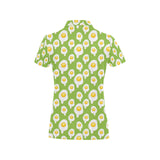 Fried Eggs Pattern Print Design 01 Women's All Over Print Polo Shirt