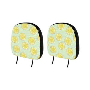 slice of lemon pattern Car Headrest Cover