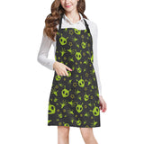 Alien Pattern Print Design 02 All Over Print Adjustable Apron