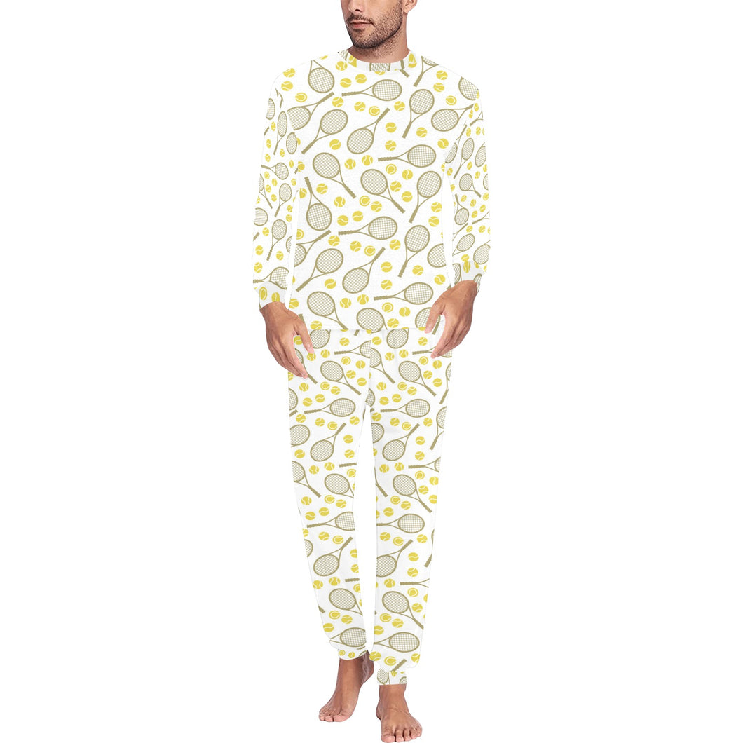 Tennis Pattern Print Design 02 Men's All Over Print Pajama