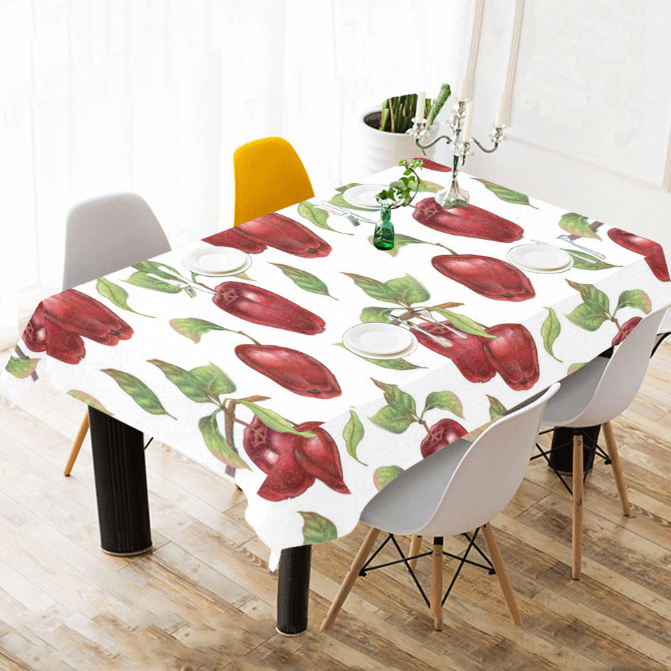 Red apples pattern Tablecloth