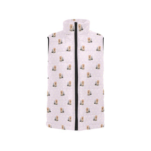 Yorkshire Terrier Pattern Print Design 02 Men's Padded Vest