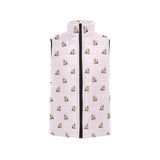 Yorkshire Terrier Pattern Print Design 02 Men's Padded Vest