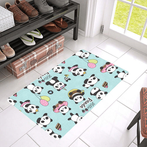 Cute baby panda pattern Doormat