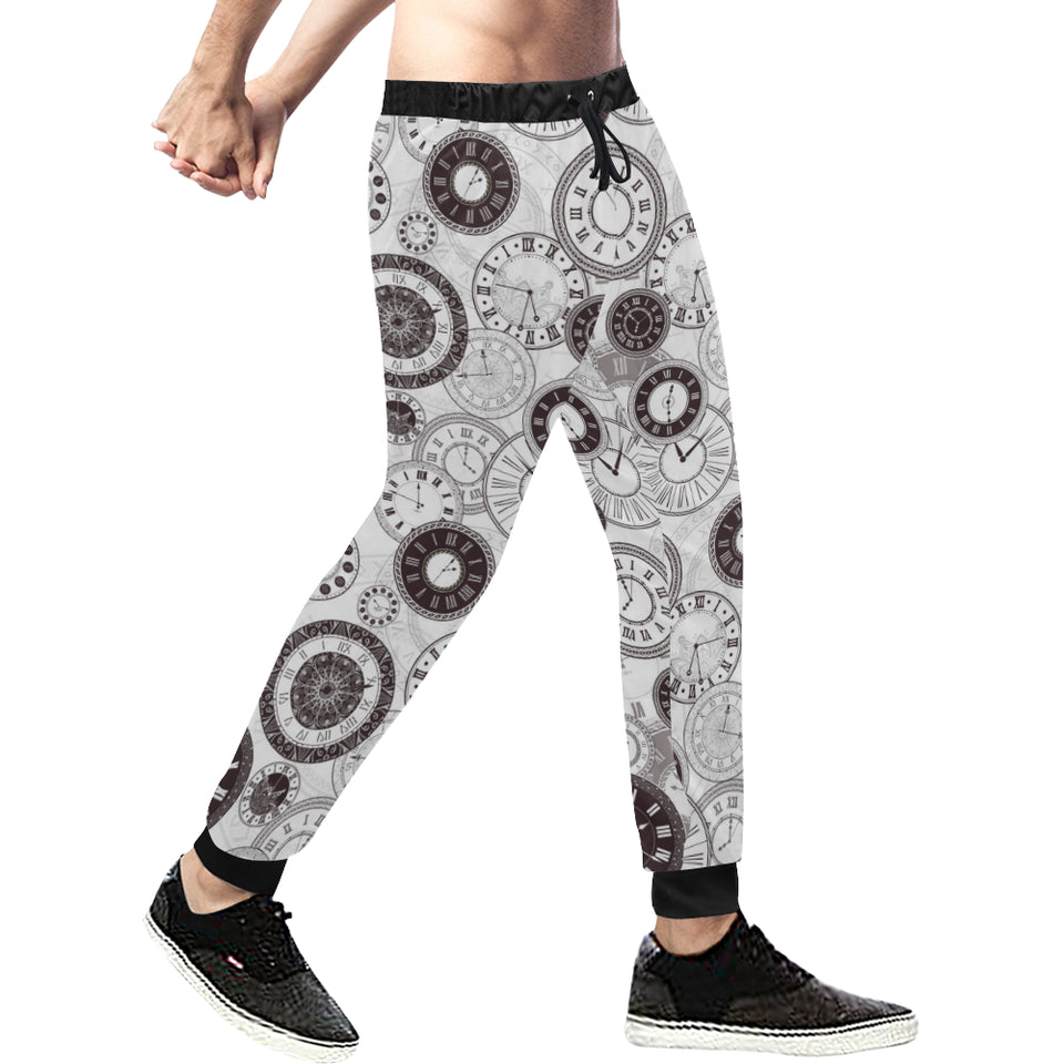Classic vintage clock pattern Unisex Casual Sweatpants