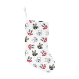 French bulldog cup paw pattern Christmas Stocking