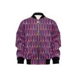 Eiffel Tower Pattern Print Design 05 Kids' Boys' Girls' Bomber Jacket