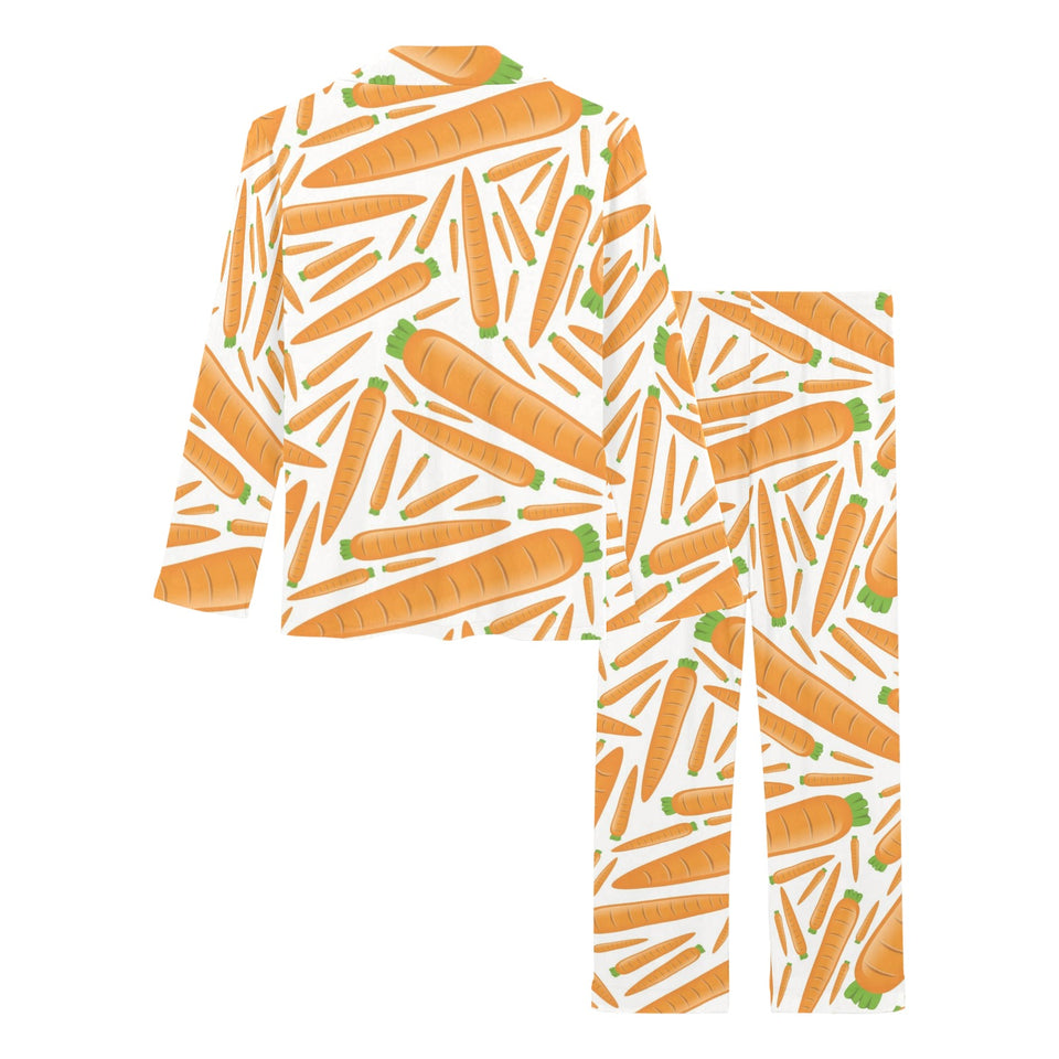 Carrot Pattern Print Design 02 Women's Long Pajama Set