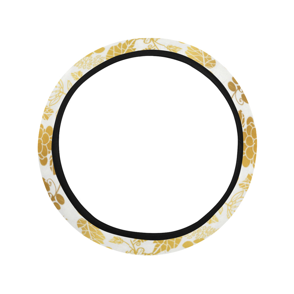 Gold grape pattern Car Steering Wheel Cover