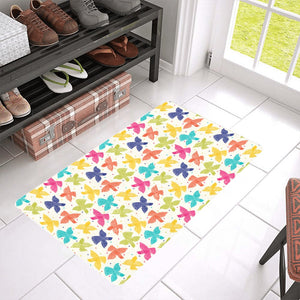 Pigeon Pattern Print Design 01 Doormat