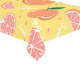 Grapefruit yellow background Tablecloth
