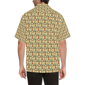 English Bulldog Pattern Print Design 02 Men's All Over Print Hawaiian Shirt (Model T58)