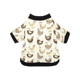 Cute rooster chicken cock All Over Print Pet Dog Round Neck Fuzzy Shirt