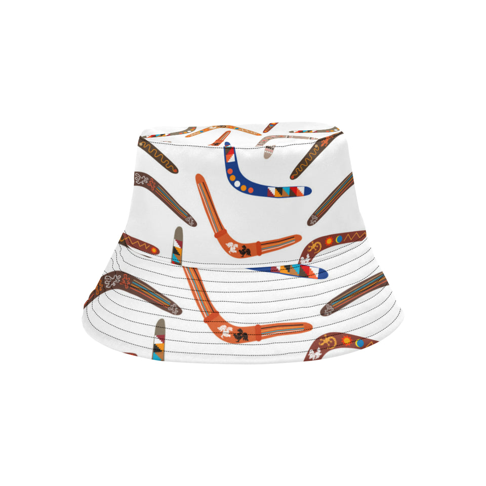 Boomerang Australian aboriginal ornament pattern Unisex Bucket Hat