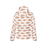 Clown Fish Pattern Print Design 04 Women's Padded Hooded Jacket