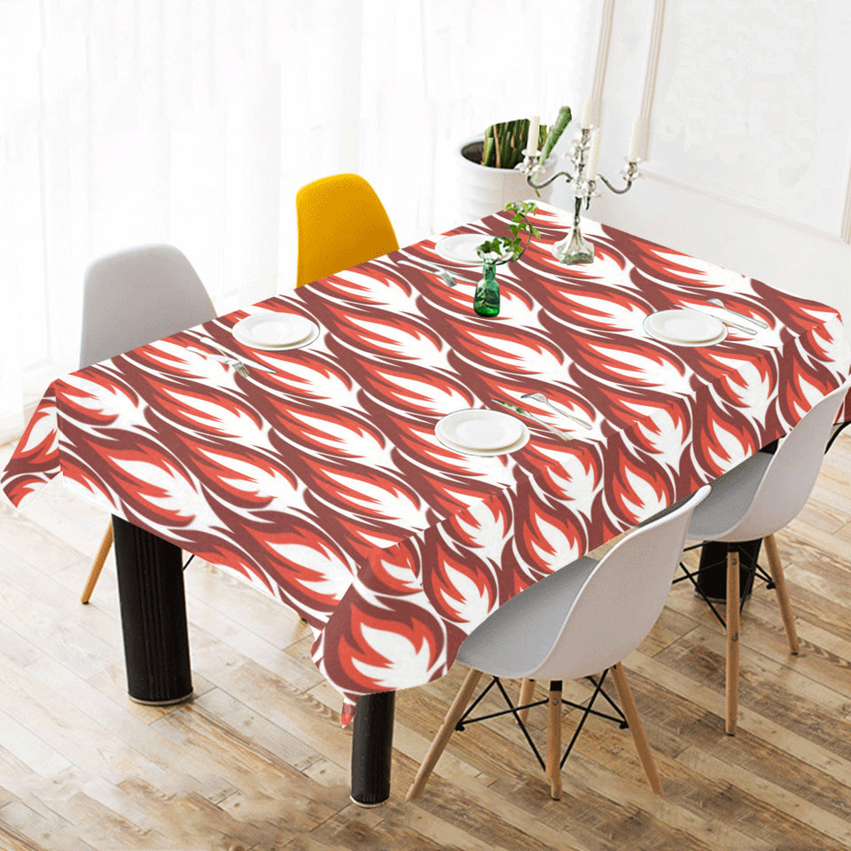 Fire flame symbol design pattern Tablecloth