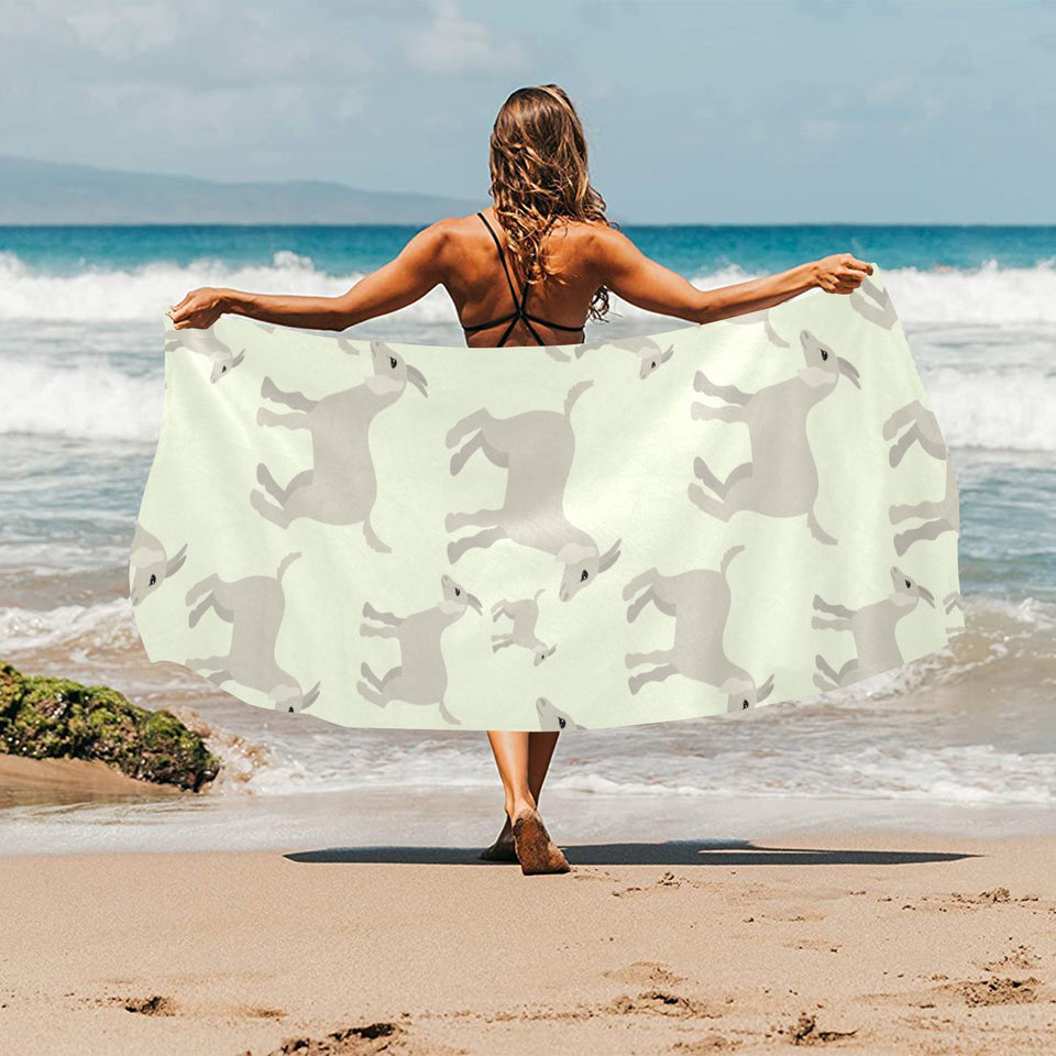 Little young goat pattern Beach Towel
