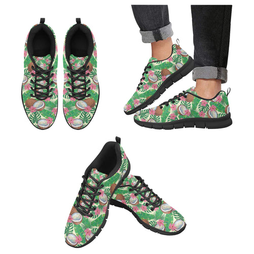 Coconut Pattern Print Design 01 Men's Breathable Sneakers ( Model 055)