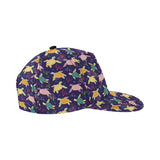 Colorful sea turtle pattern All Over Print Snapback Cap