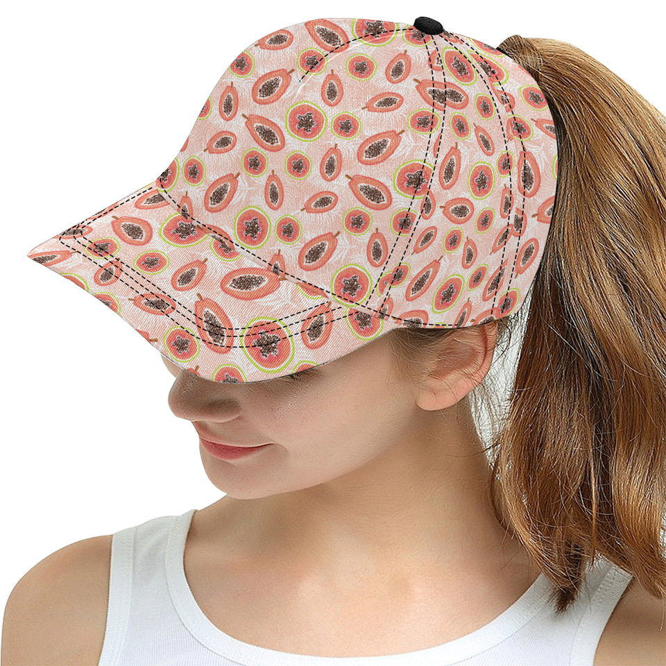 papaya leaves pattern All Over Print Snapback Cap