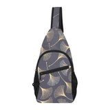 Gold ginkgo leaves All Over Print Chest Bag