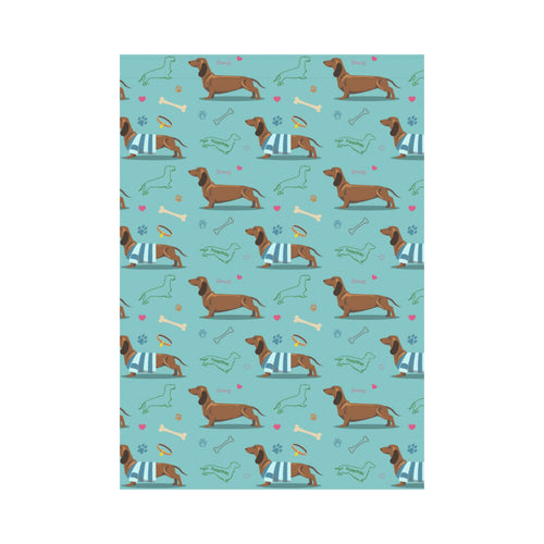 Dachshund decorative background House Flag Garden Flag