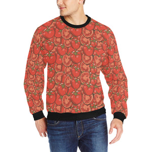 Red Tomato Pattern Men's Crew Neck Sweatshirt