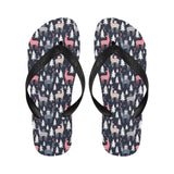 Deers Winter Christmas pattern Unisex Flip Flops