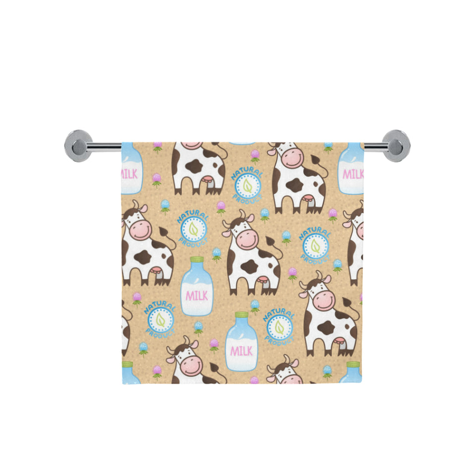 Cow bottle of milk pattern Bath Towel