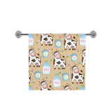 Cow bottle of milk pattern Bath Towel
