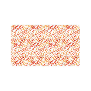 Fire flame watercolor pattern Doormat