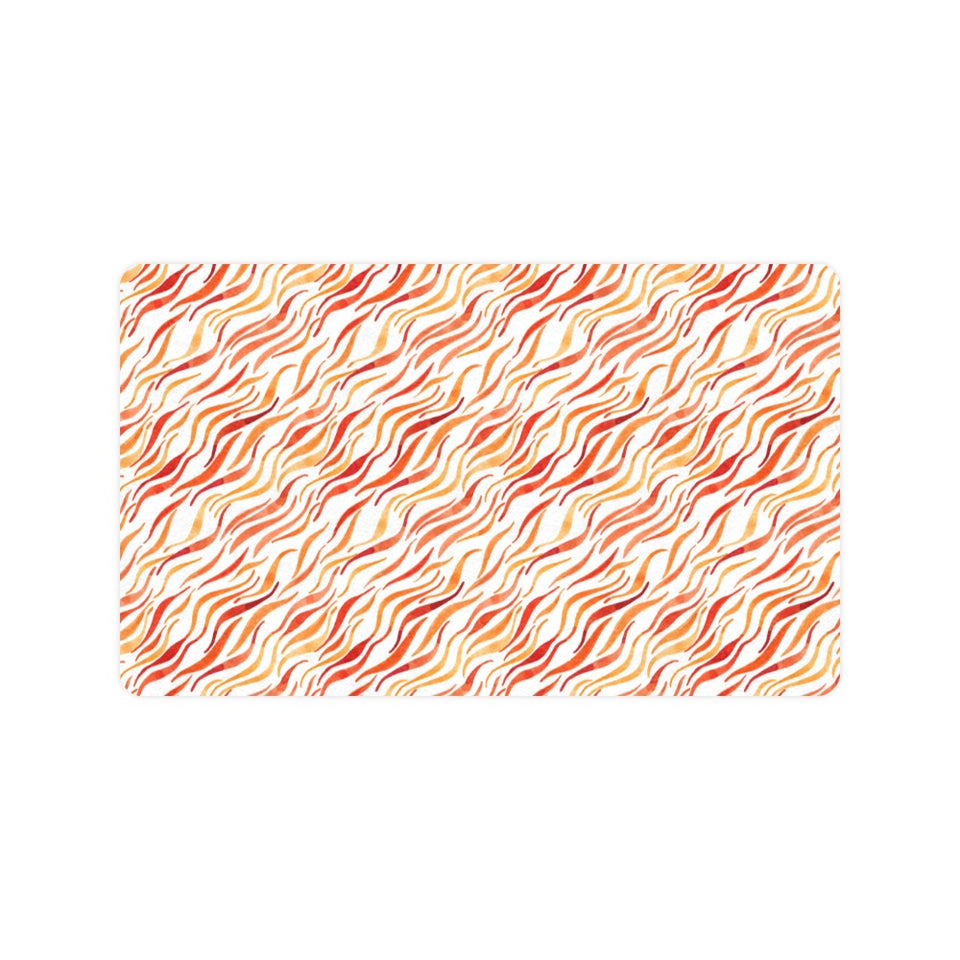 Fire flame watercolor pattern Doormat