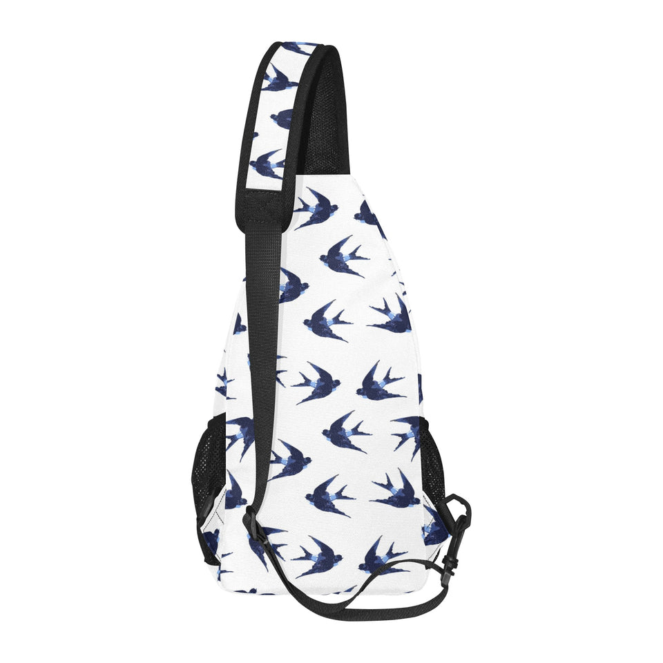 Swallow Pattern Print Design 03 All Over Print Chest Bag