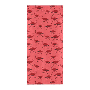 Ostrich Pattern Print Design 03 Beach Towel