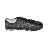 Handwritten cheese pattern Kids' Boys' Girls' Low Top Canvas Shoes Black