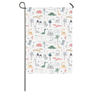 Cute cartoon dinosaurs tree pattern House Flag Garden Flag